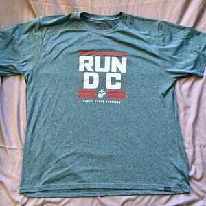 RUN DC USMC Marathon T-Shirt XXL Unisex